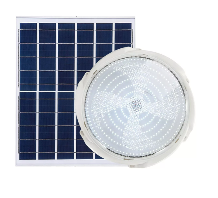Luz con Panel Solar 100w