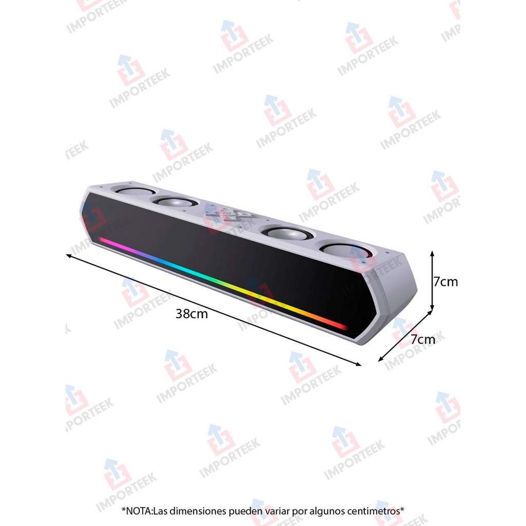 🔊✨ Barra de Sonido Bluetooth LED RGB