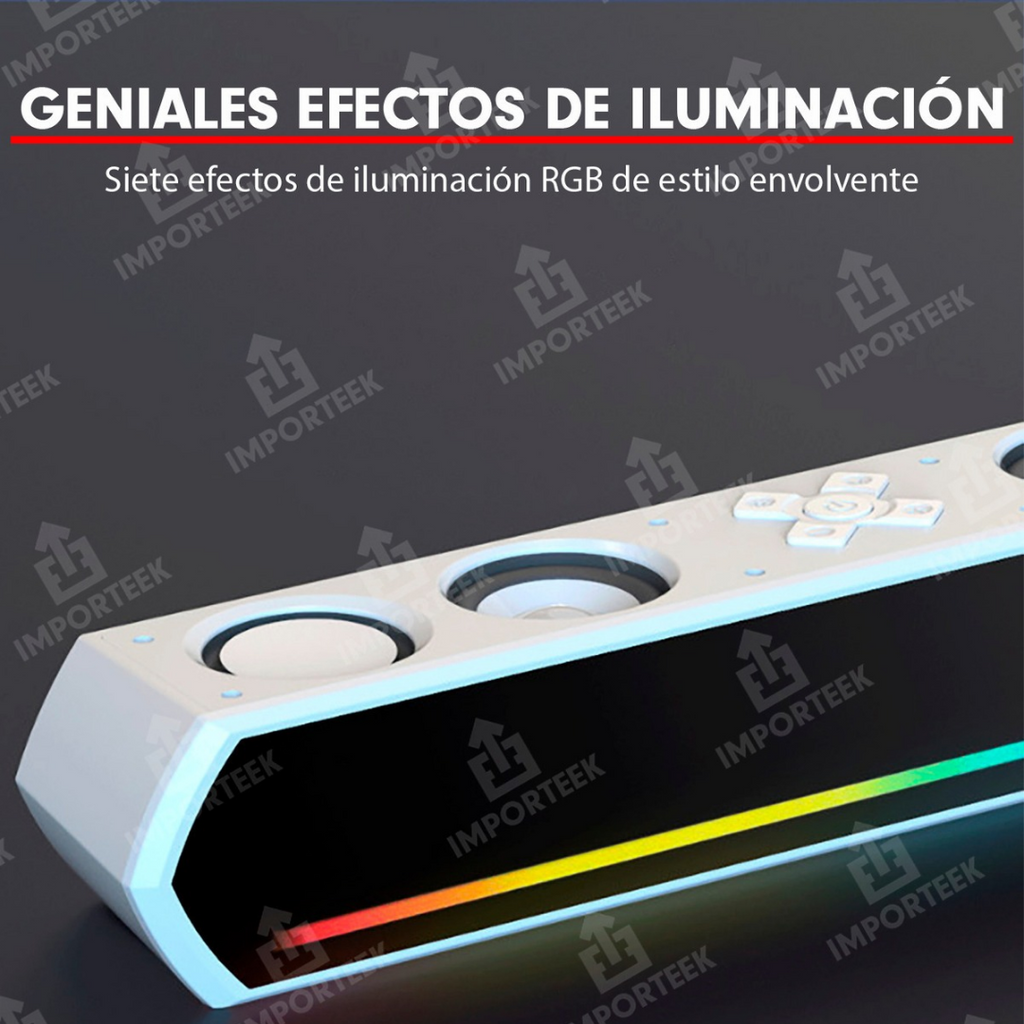🔊✨ Barra de Sonido Bluetooth LED RGB