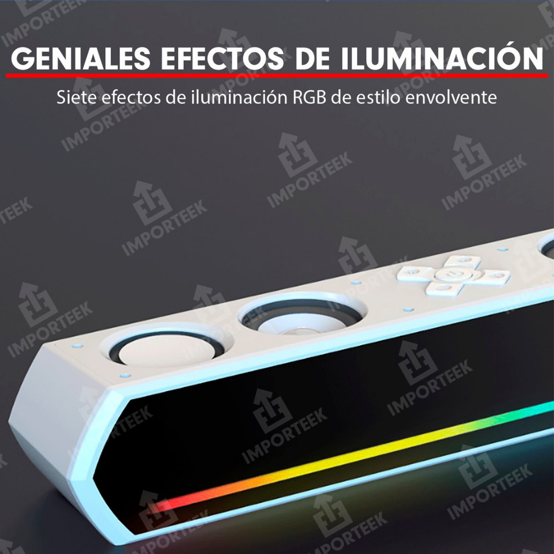 🔊✨ Barra de Sonido Bluetooth LED RGB