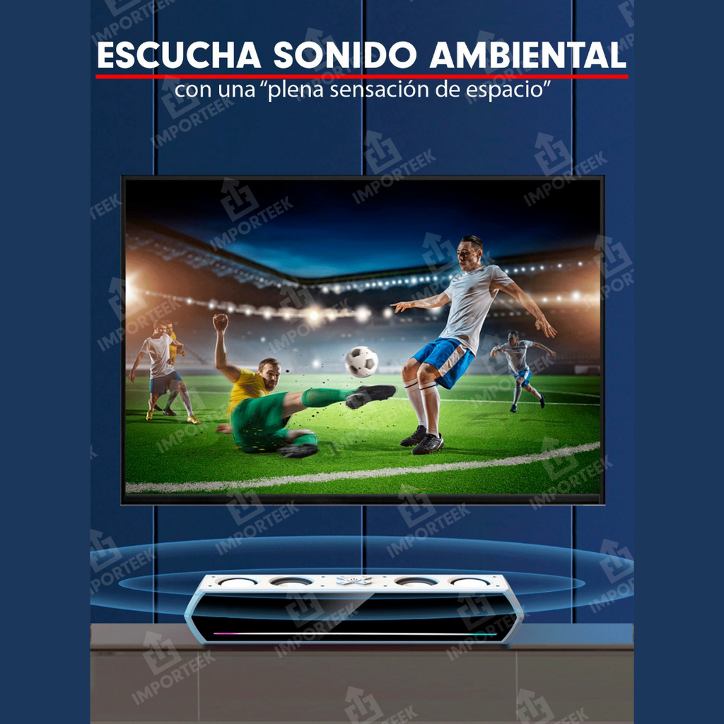 🔊✨ Barra de Sonido Bluetooth LED RGB