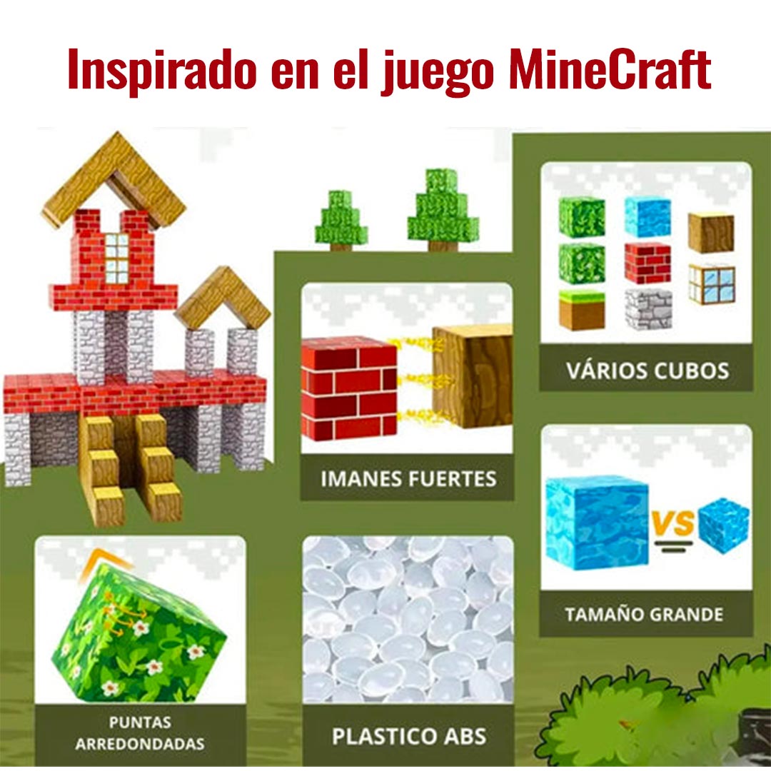 Bloques Magnéticos Bosque 28 PCS
