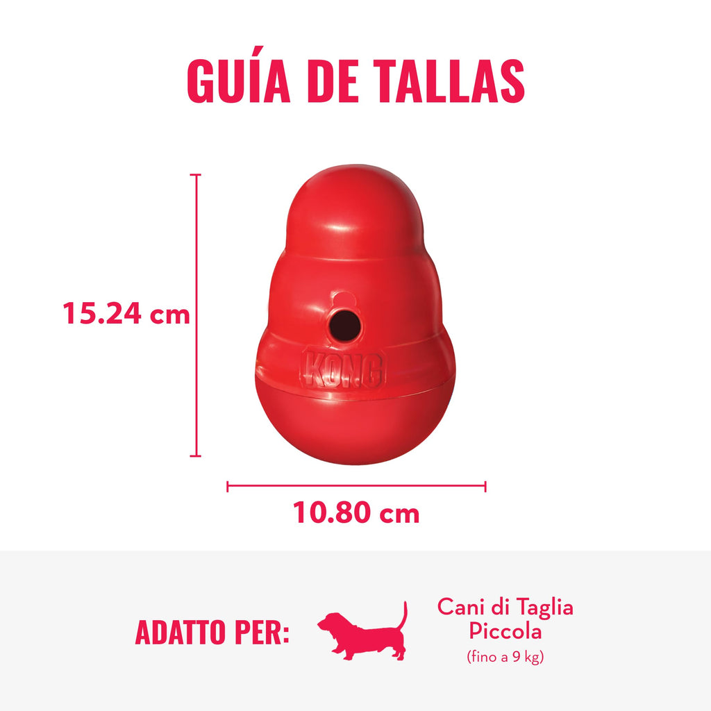 KONG Wobbler – Juguete Interactivo y Comedero para Perros