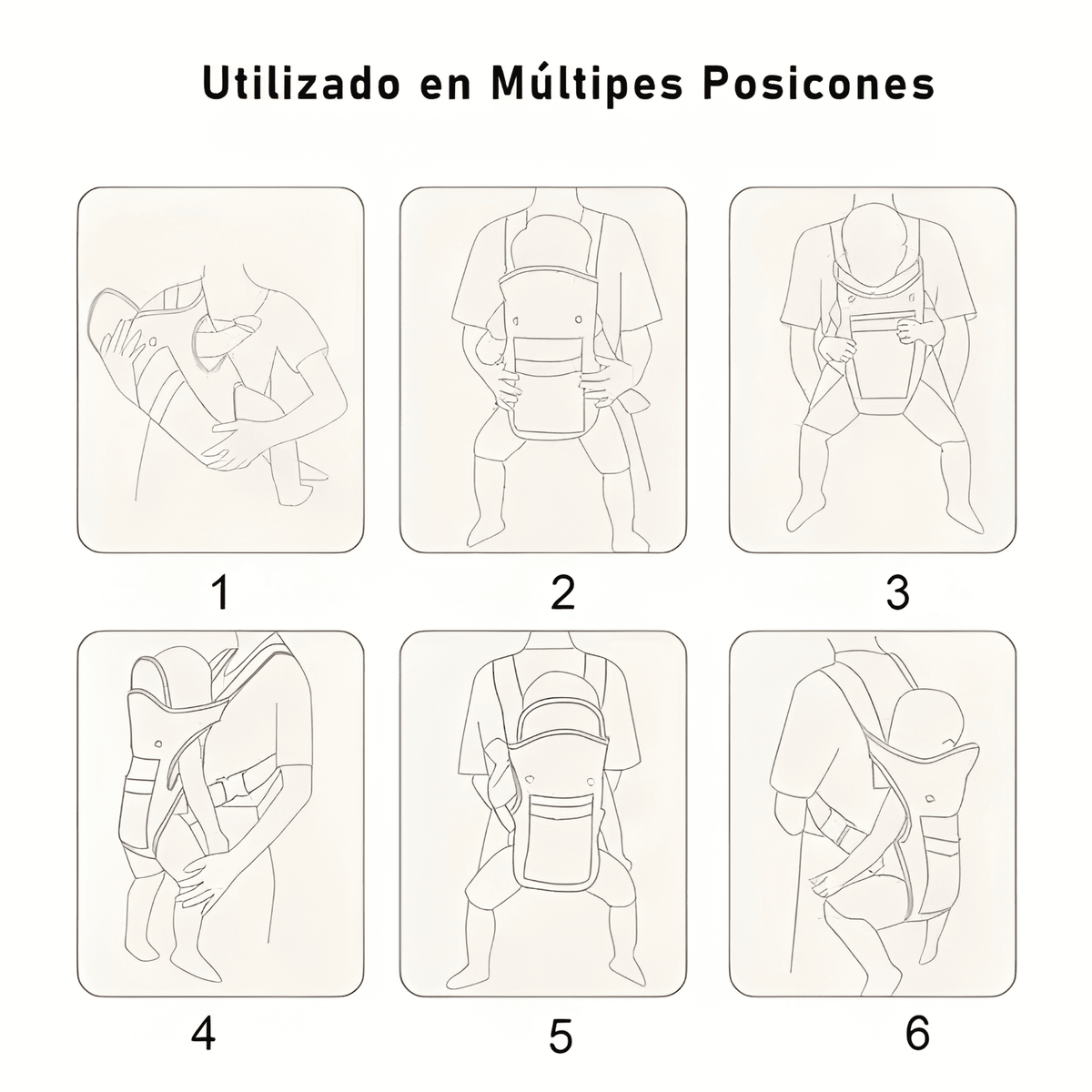 Portabebés Multifuncional Ergonómico