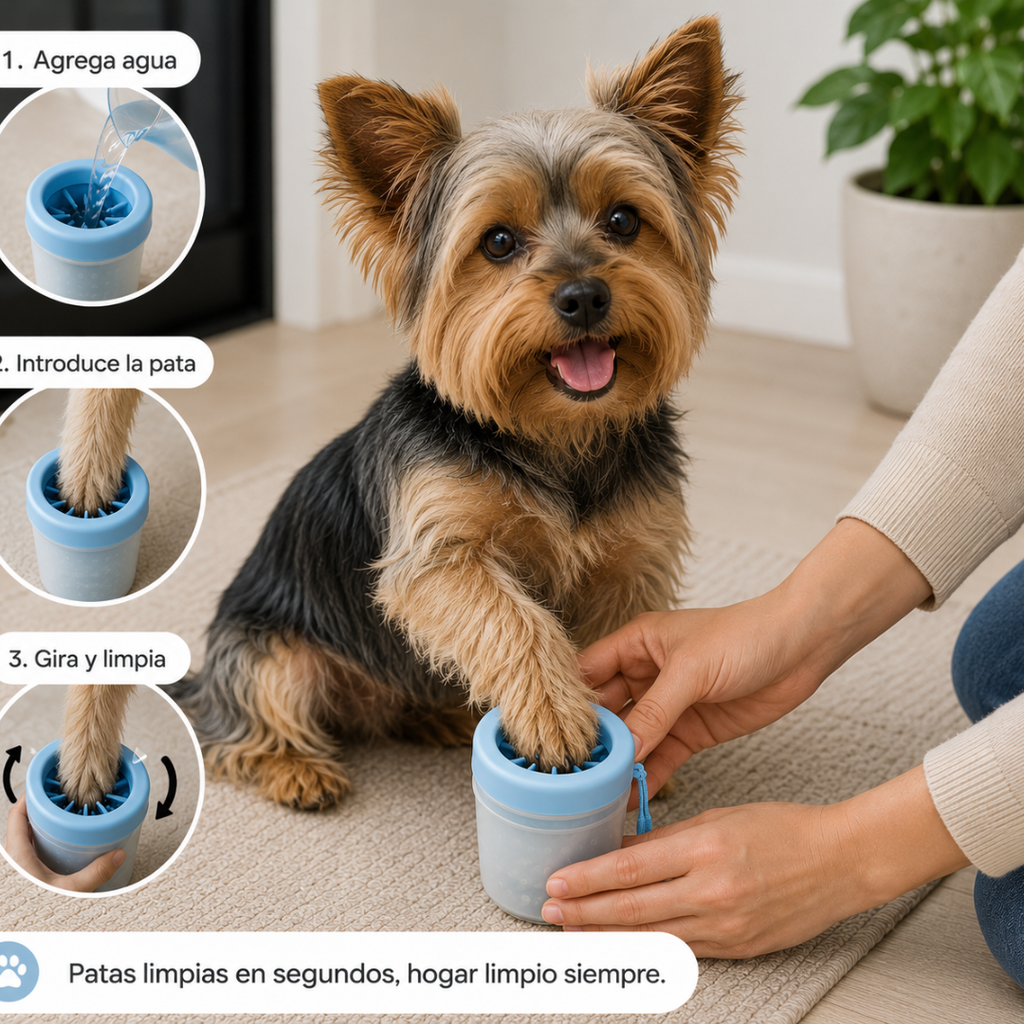 Limpiador de Patas para Mascotas