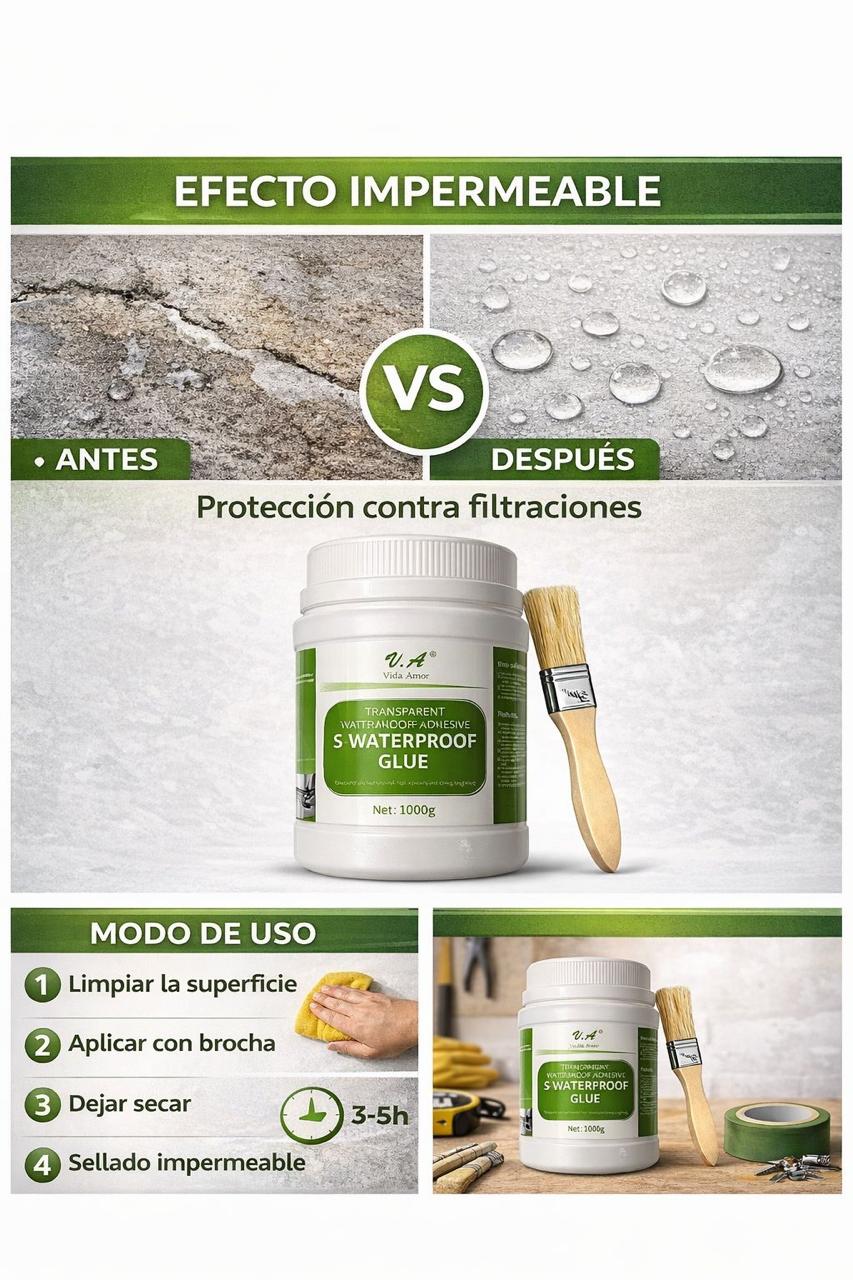 SELLADOR IMPERMEEBLE + BROCHA 1KG