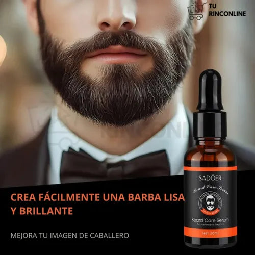 Sérum Masajeador para Barba – Barba más suave, hidratada y ordenada!!