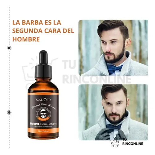 Sérum Masajeador para Barba – Barba más suave, hidratada y ordenada!!