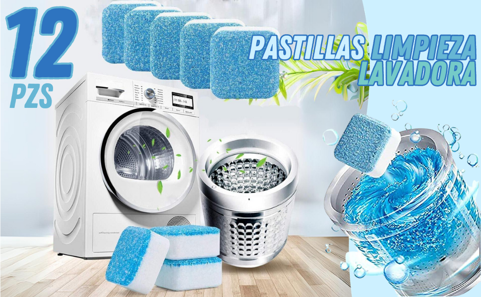 Caja Pastillas Limpia Lavadora (12PCS)