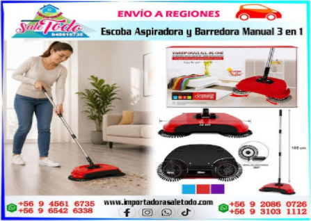 Escoba Barredora Automática 3 en 1